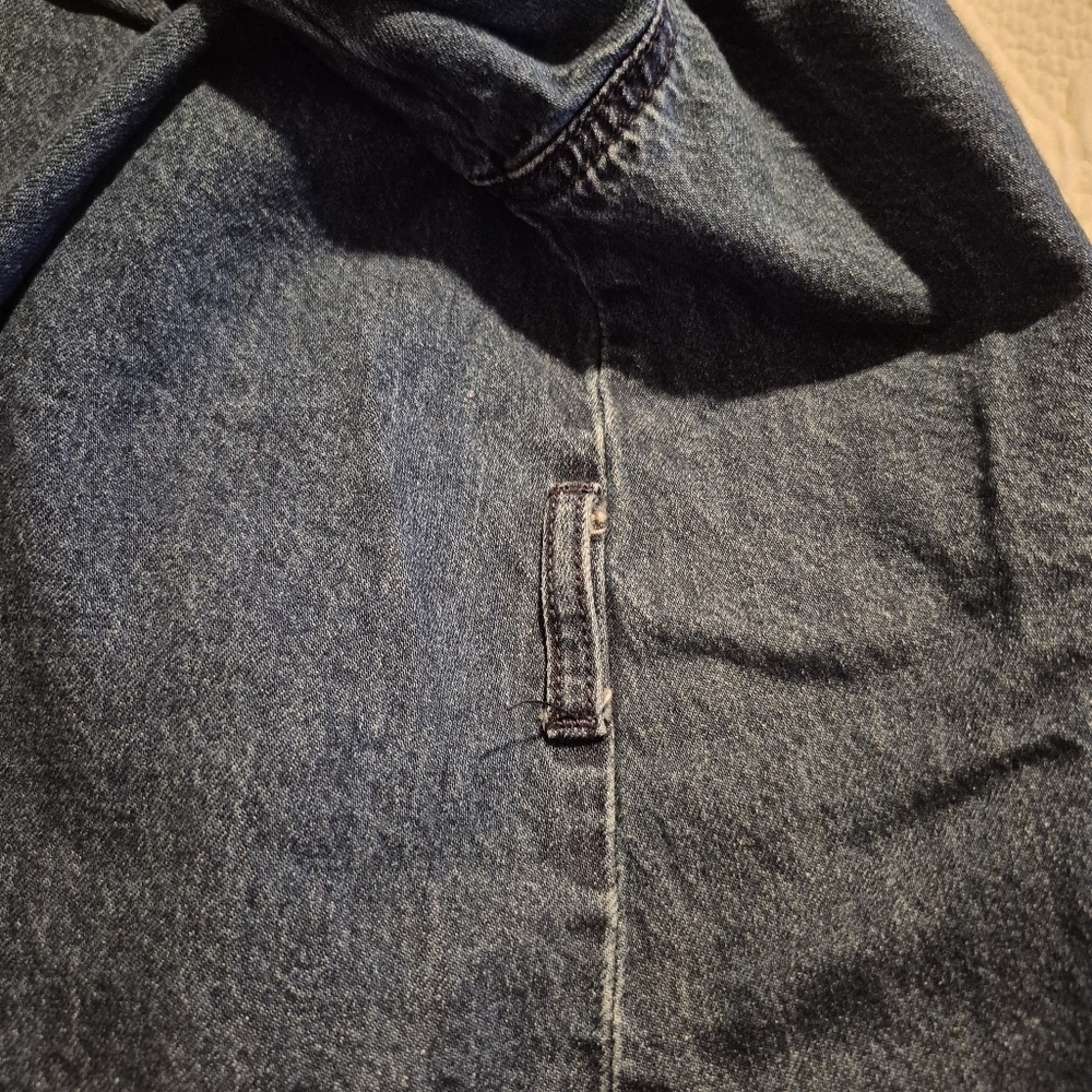 Eloquii women's 14/16 chambray snap closure shacket no belt VGUC - Picture 5 of 6